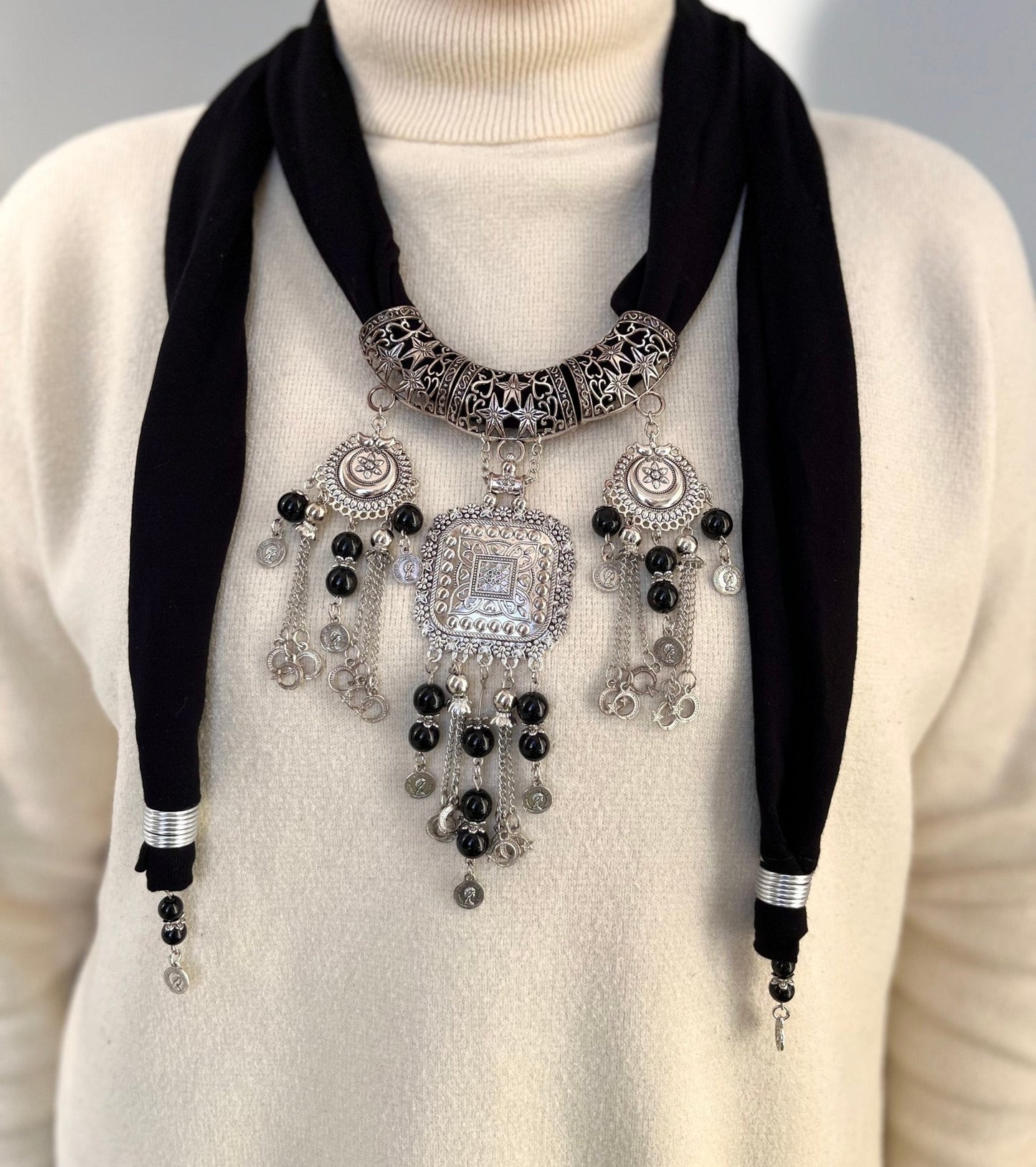 Parla Necklace Scarf - Cotton