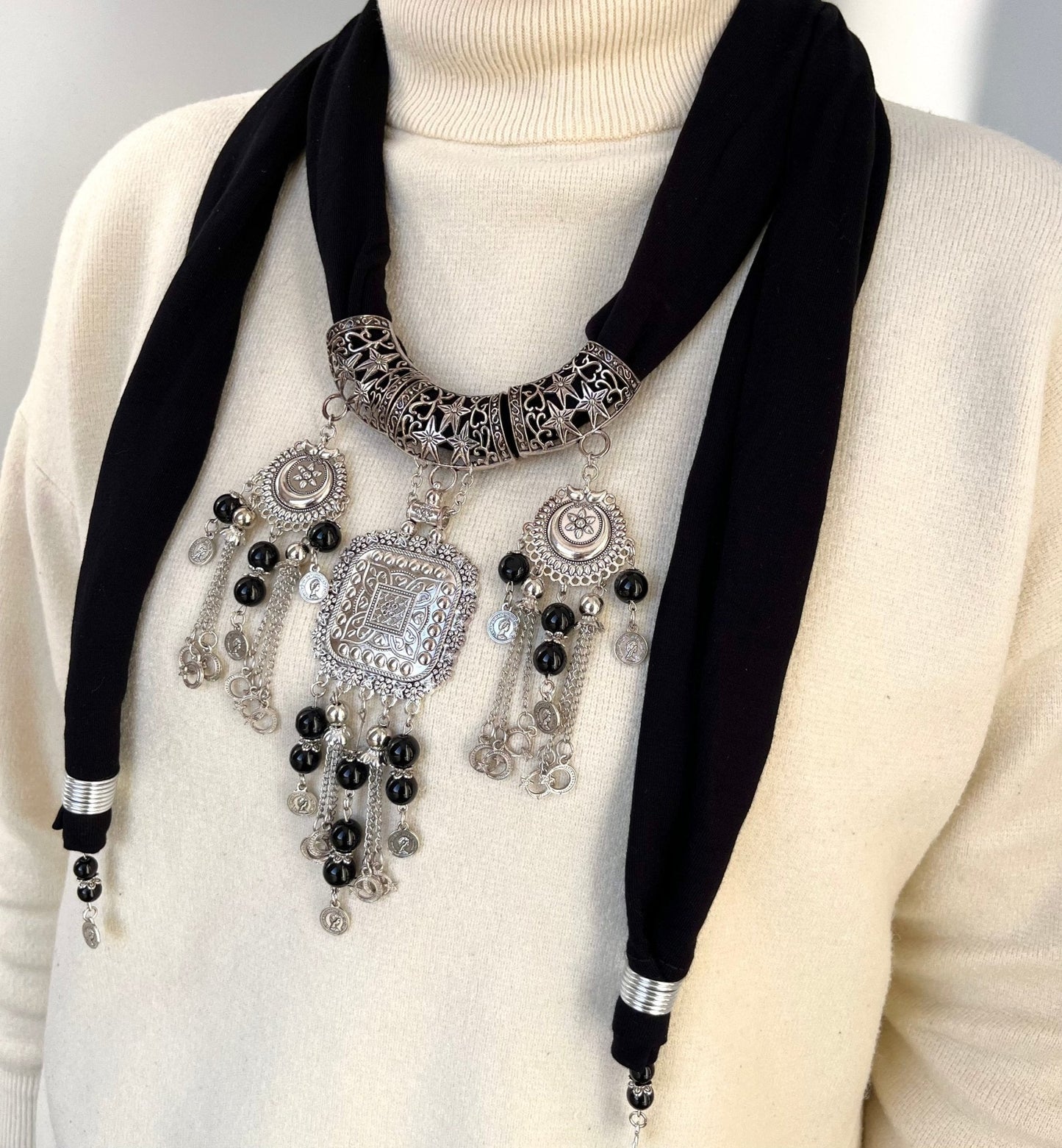 Parla Necklace Scarf - Cotton