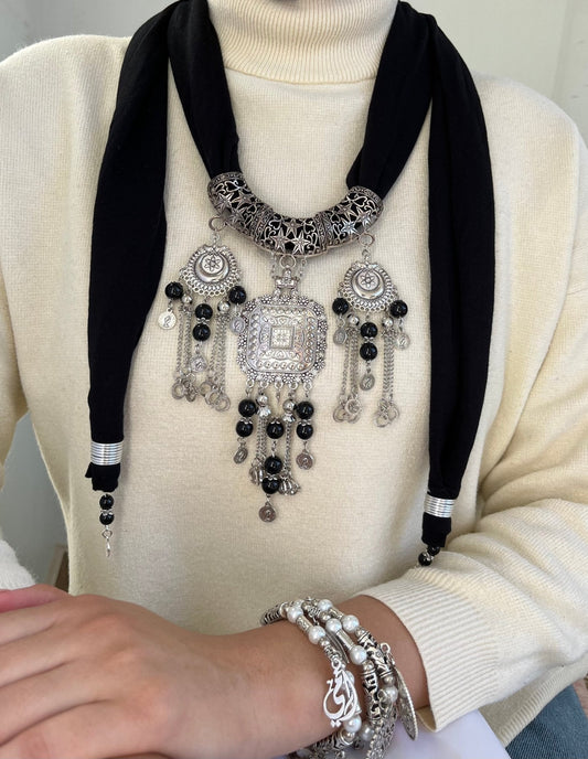 Parla Necklace Scarf - Cotton