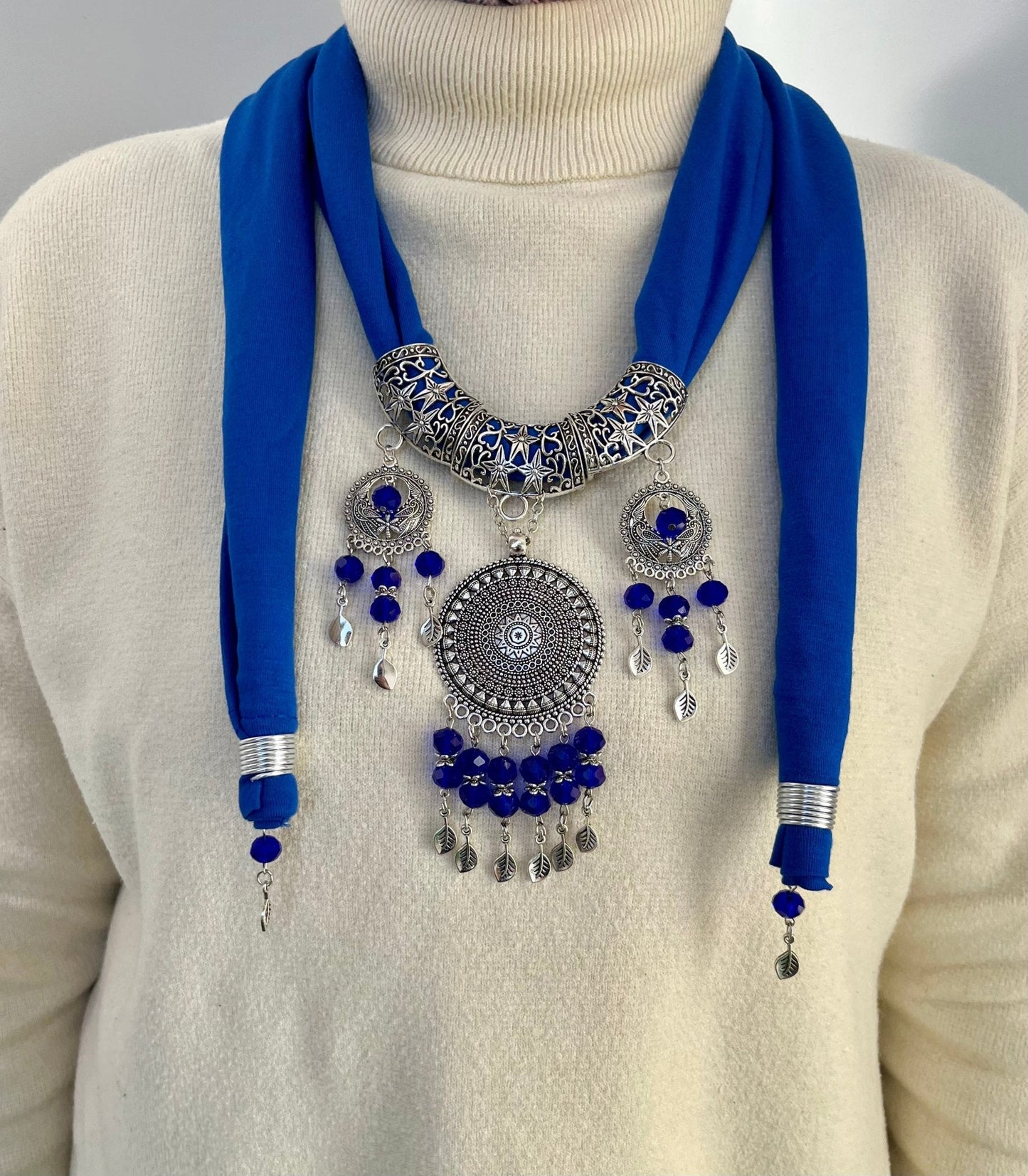 Alina Necklace Scarf - Cotton