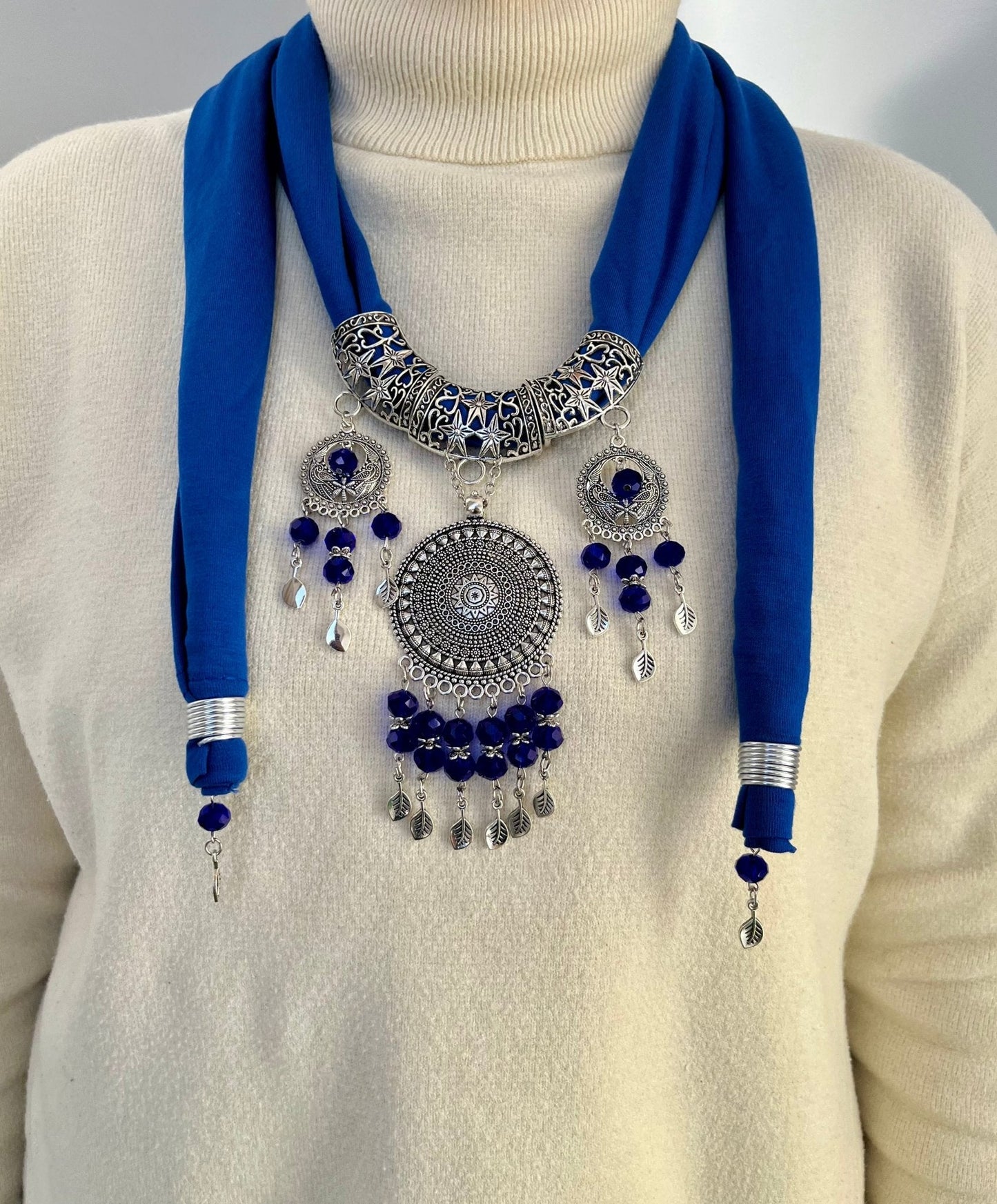 Alina Necklace Scarf - Cotton