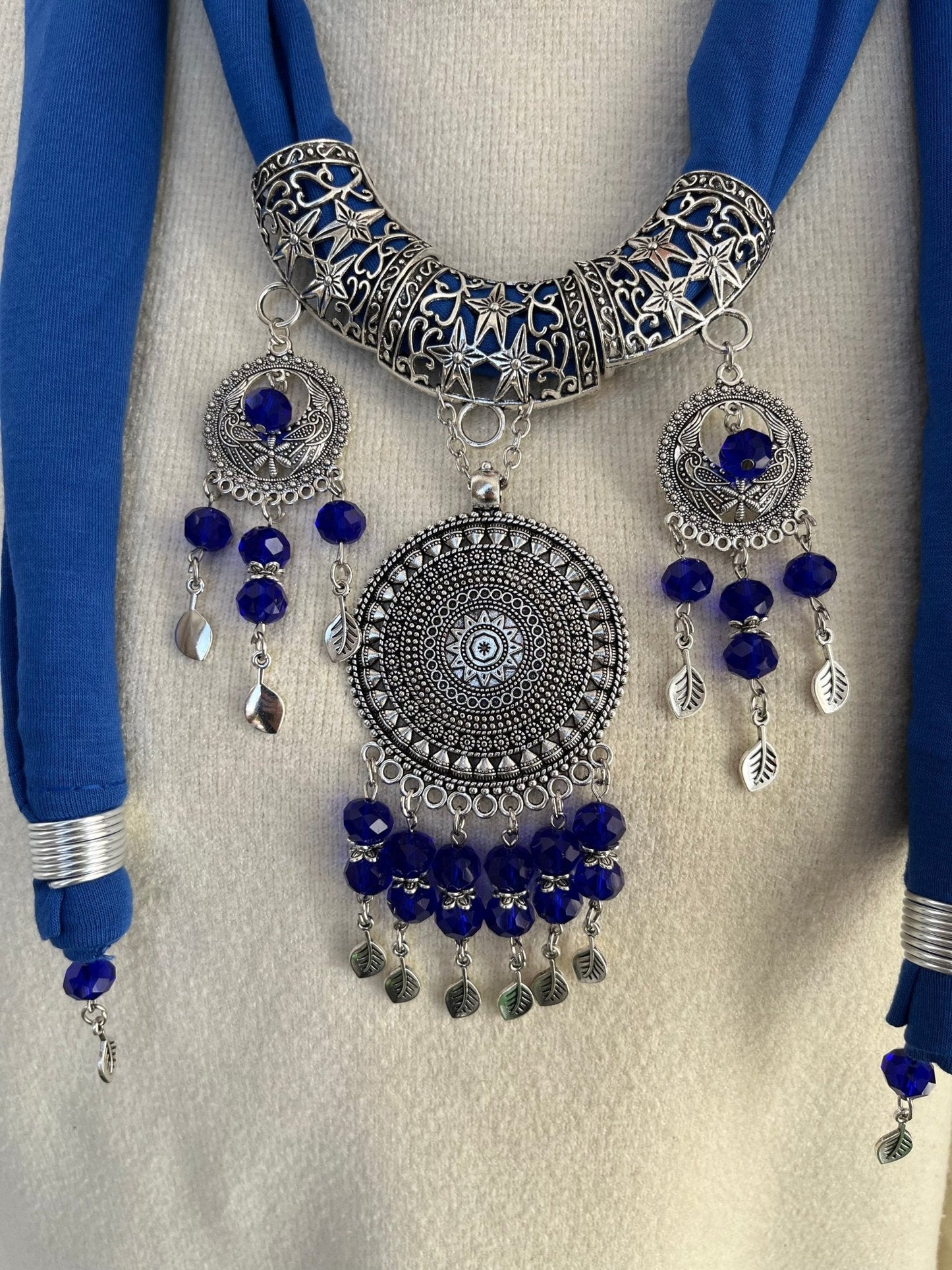 Alina Necklace Scarf - Cotton