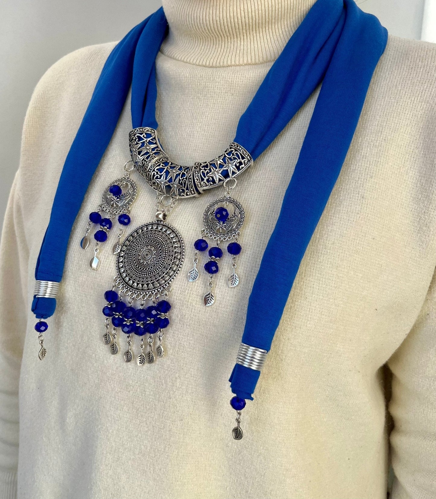 Alina Necklace Scarf - Cotton