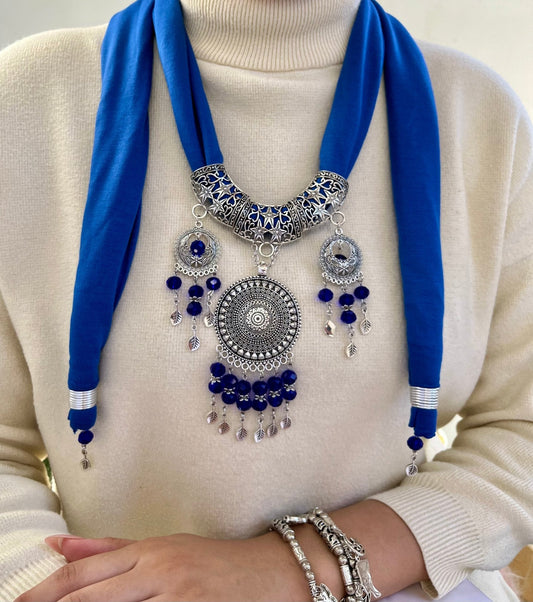 Alina Necklace Scarf - Cotton
