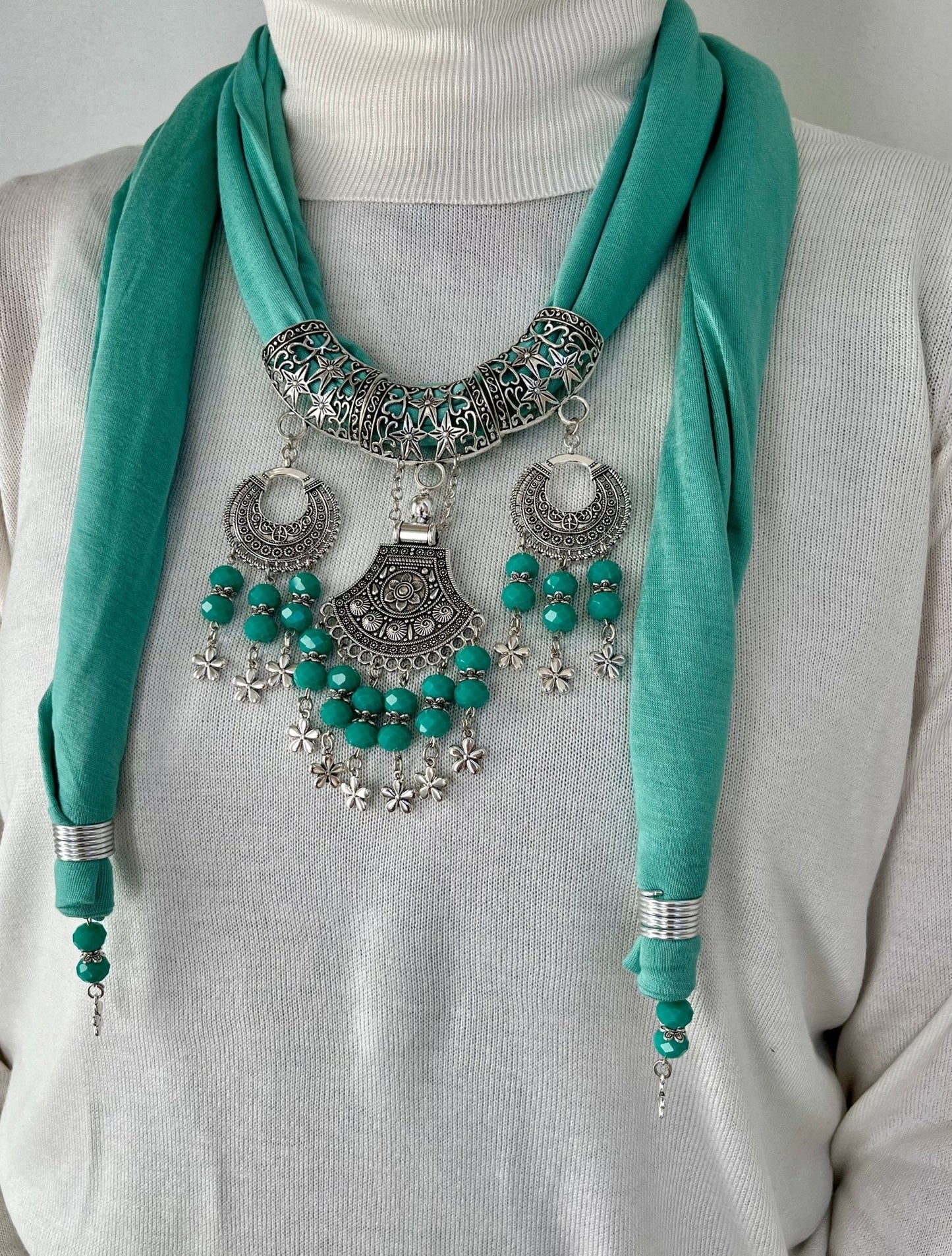 Milda Necklace Scarf - Cotton