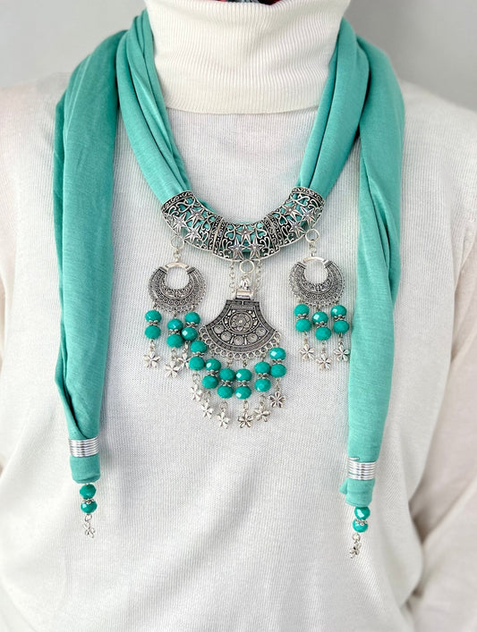 Milda Necklace Scarf - Cotton
