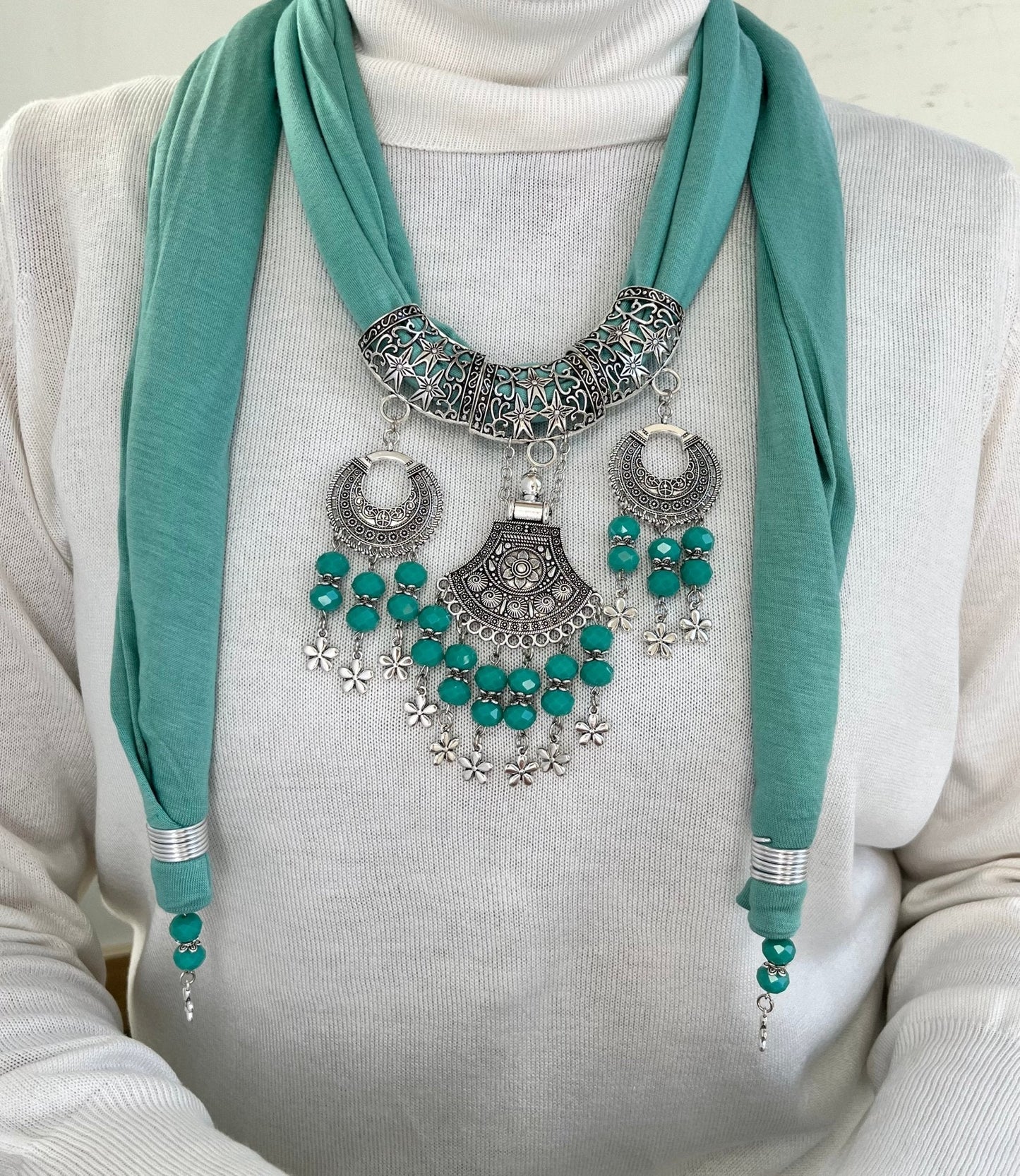 Milda Necklace Scarf - Cotton
