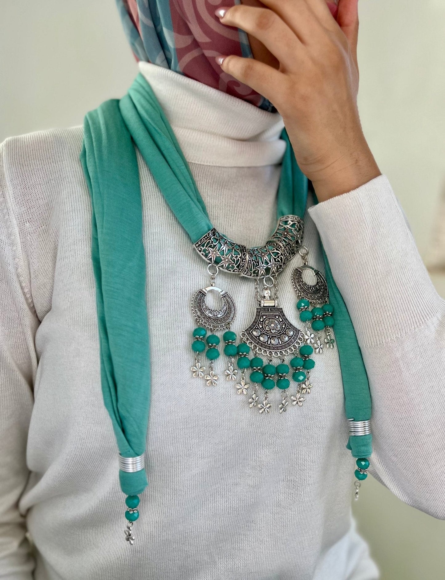 Milda Necklace Scarf - Cotton