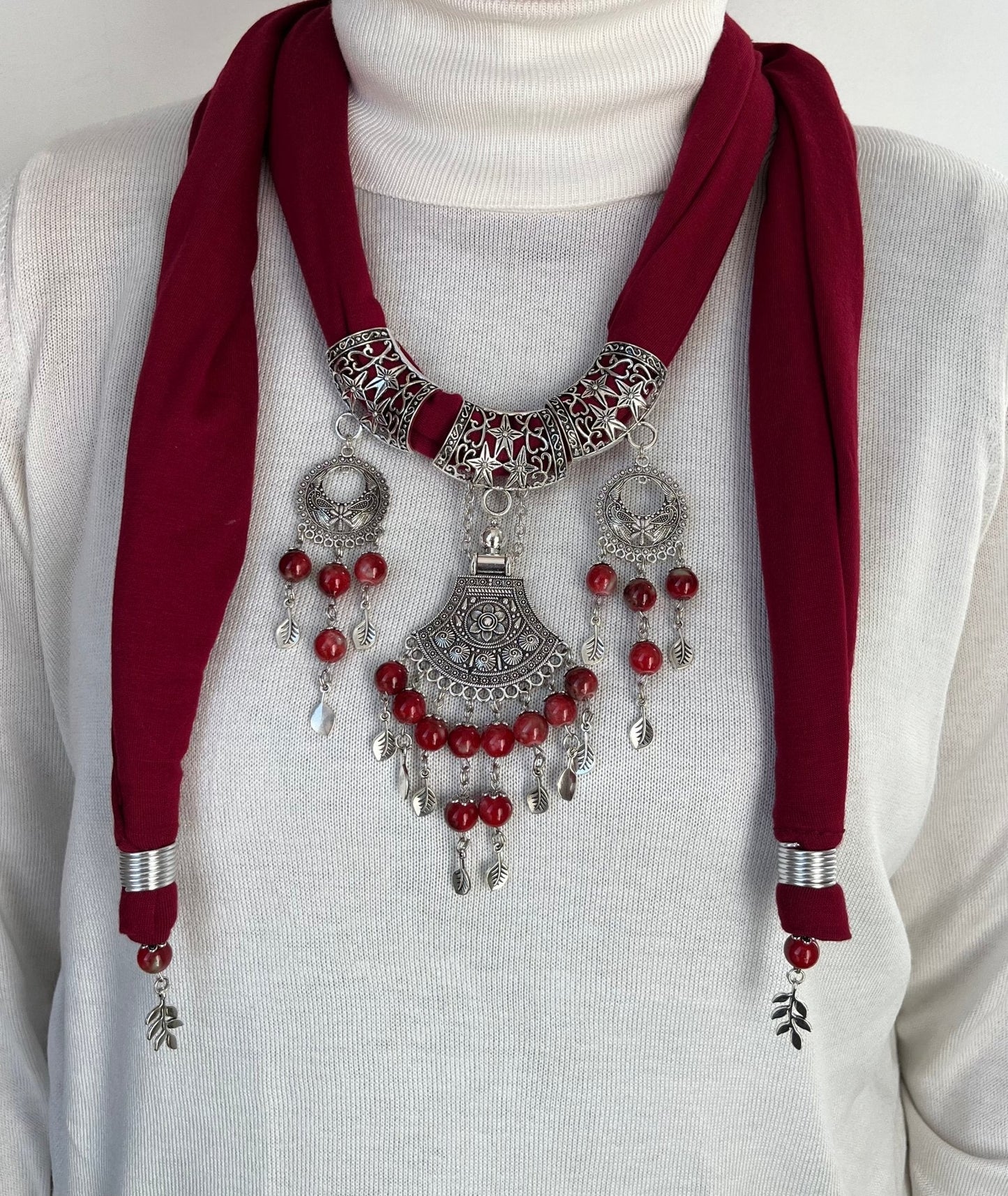 Selena Necklace Scarf - Cotton