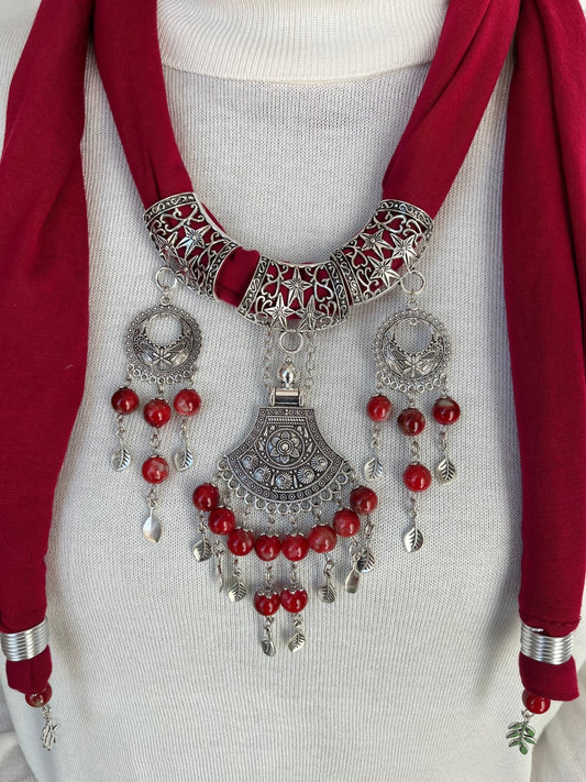 Selena Necklace Scarf - Cotton