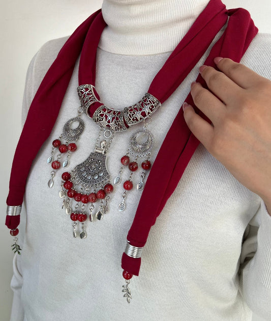 Selena Necklace Scarf - Cotton