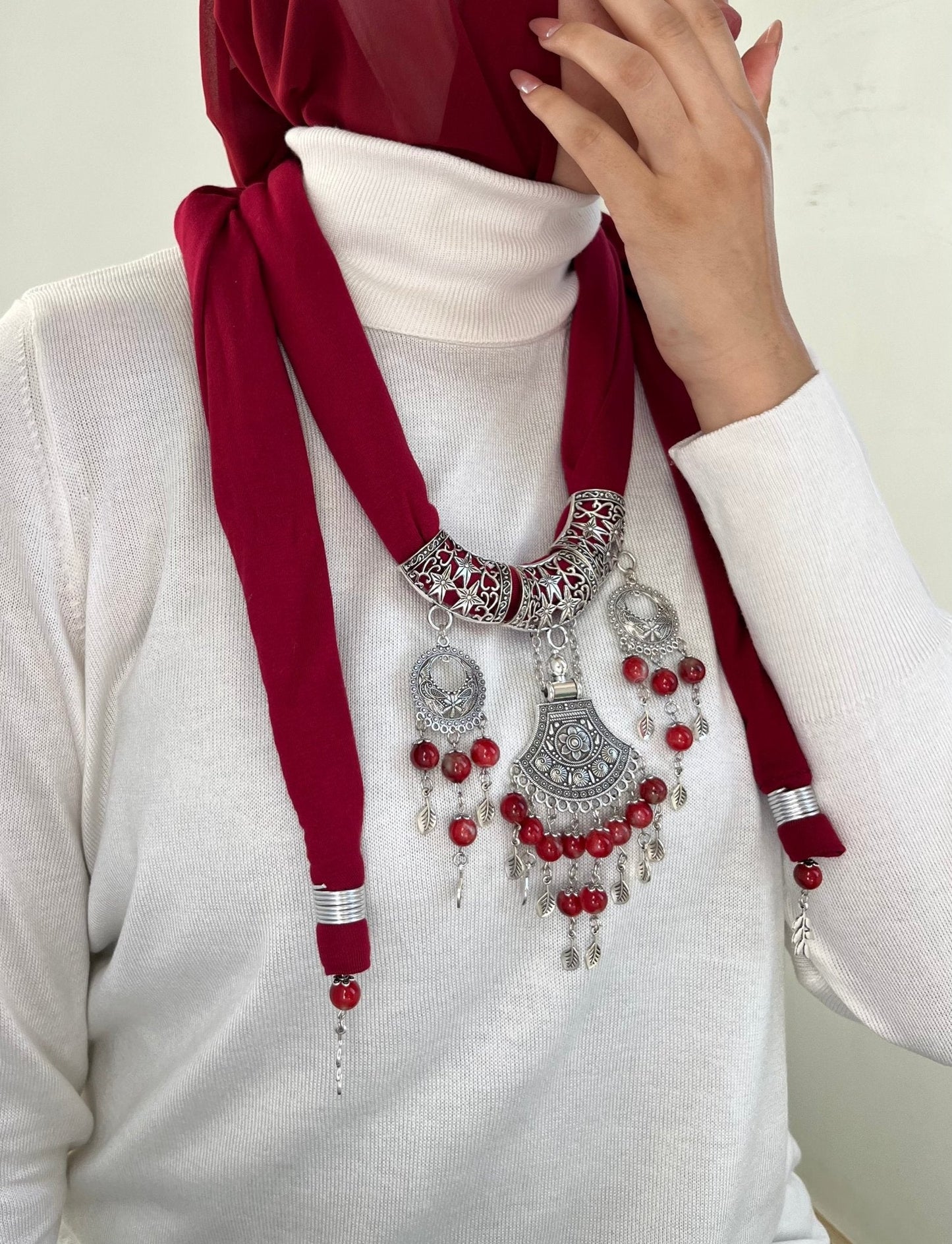 Selena Necklace Scarf - Cotton