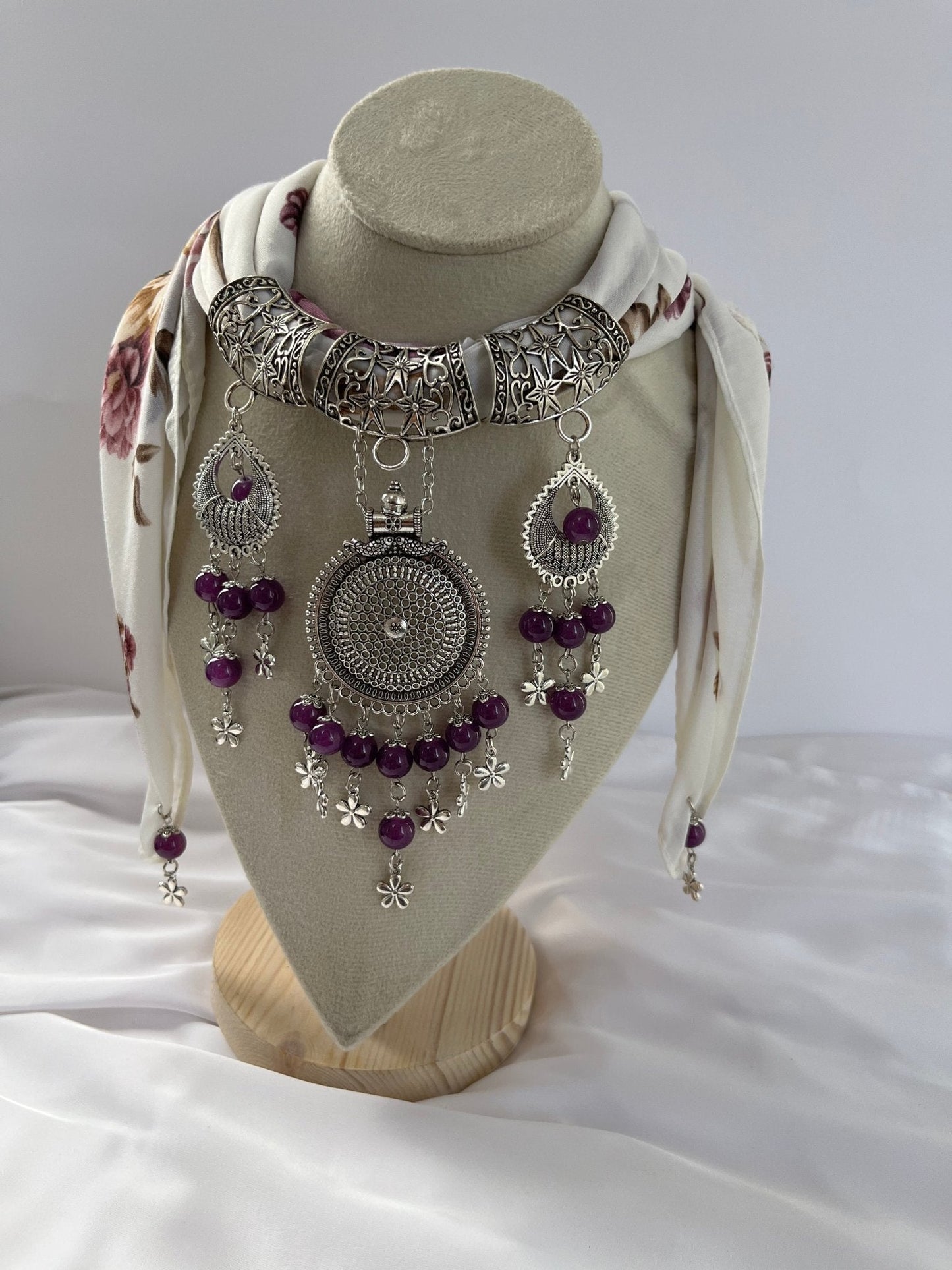Bahar Necklace Scarf - Cotton