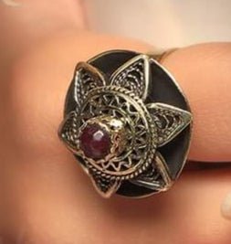 Lily Flower Ring - Pure Copper