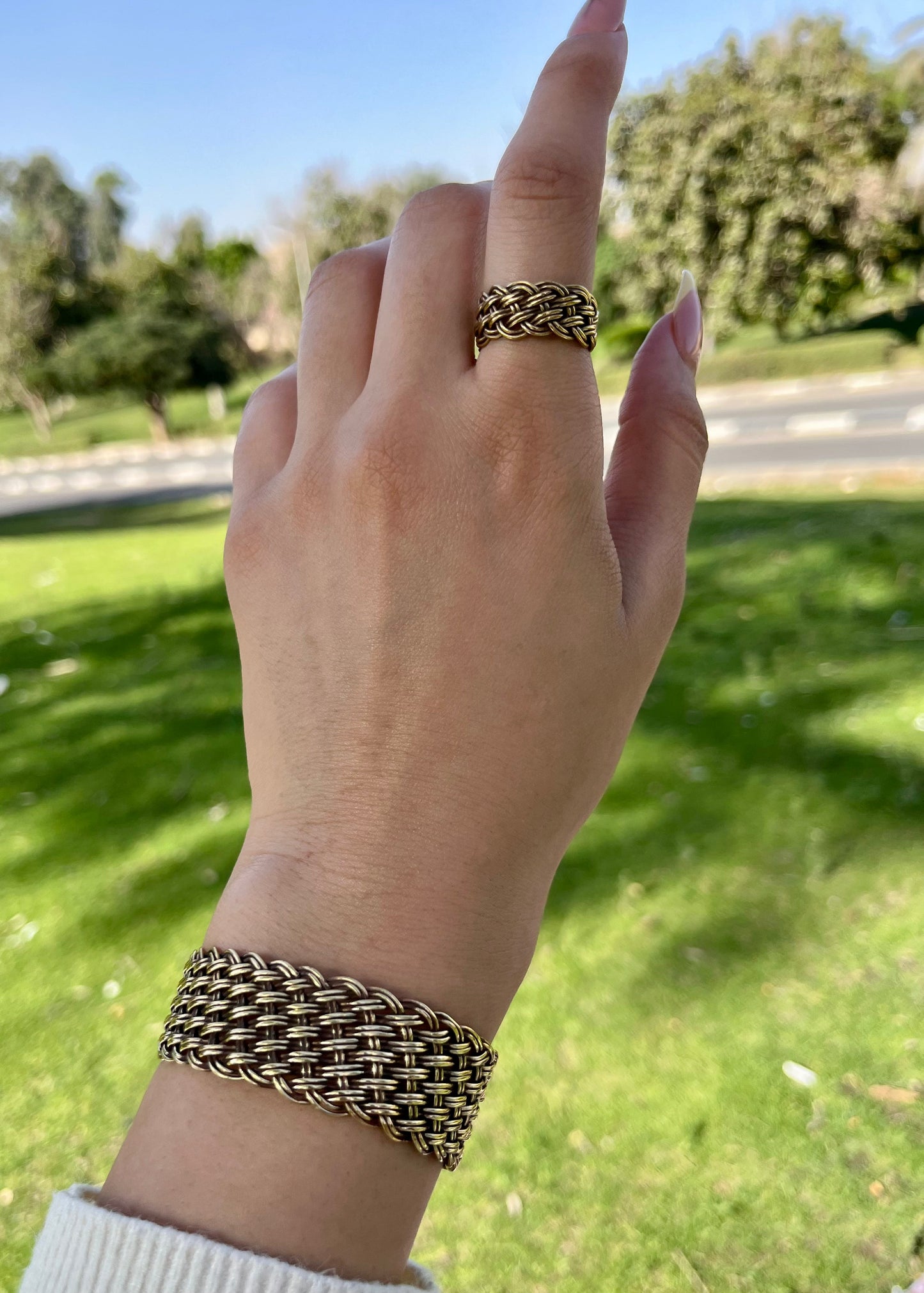 Lina Classic Weave - Copper Set