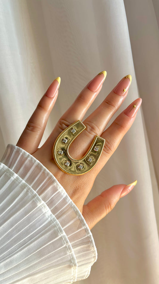 Horseshoe Ring - Stainless Steel