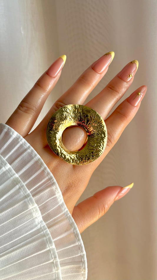 Unique Circle Ring - Stainless Steel
