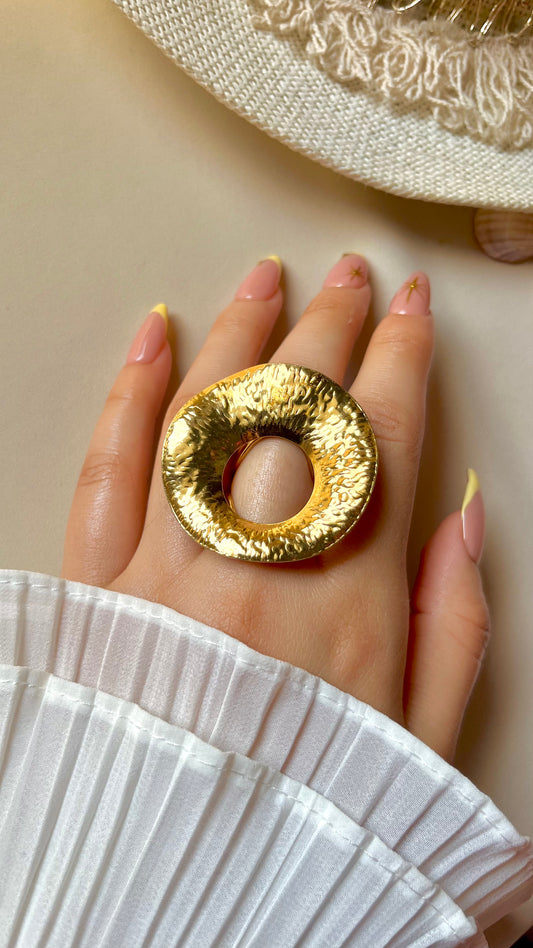Unique Circle Ring - Stainless Steel