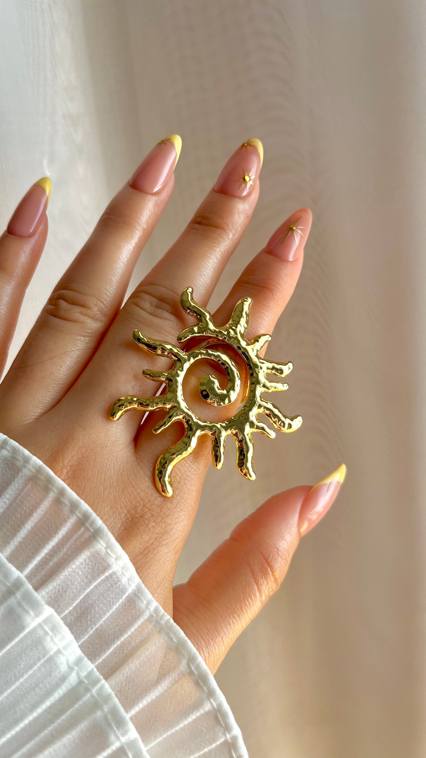 Sun Rays Ring - Stainless Steel