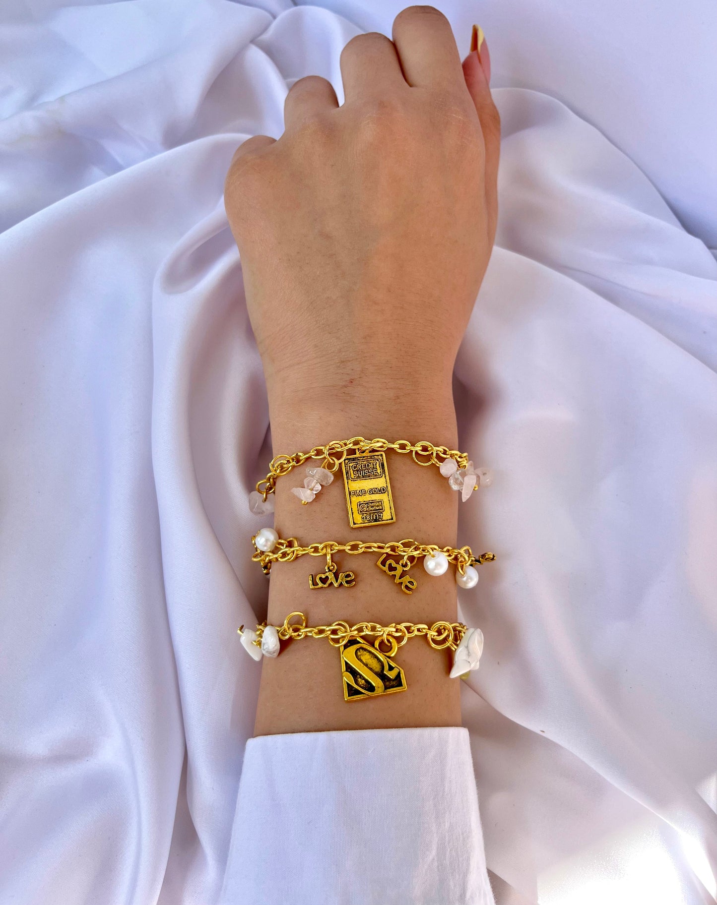 Lina Bracelets – Love & Pearl