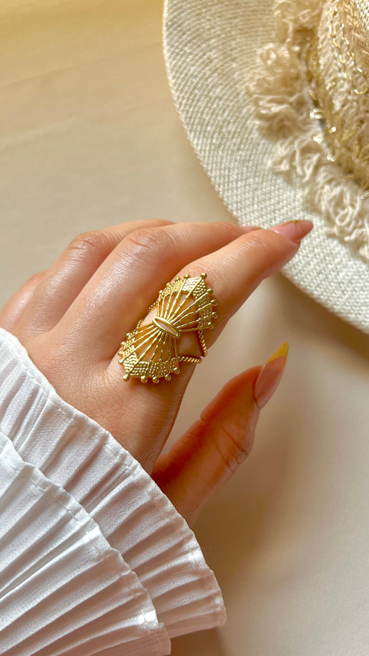 Ocean Shell Ring - Stainless Steel