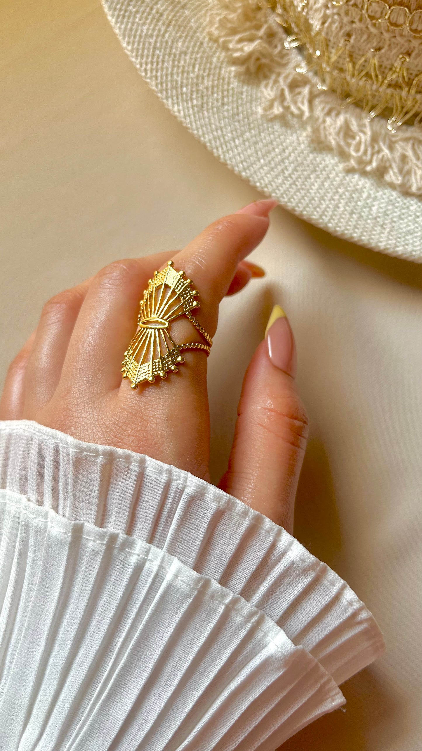 Ocean Shell Ring - Stainless Steel