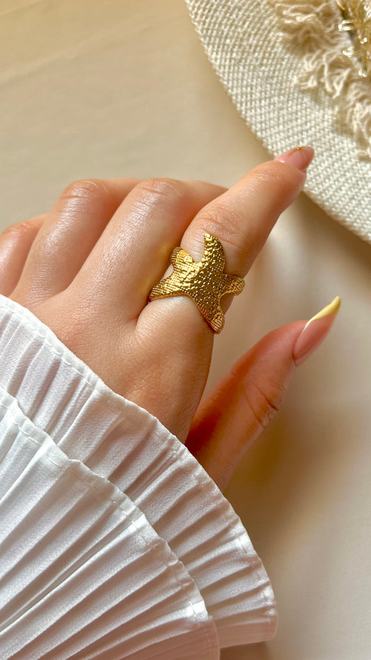Ocean Star Ring - Stainless Steel