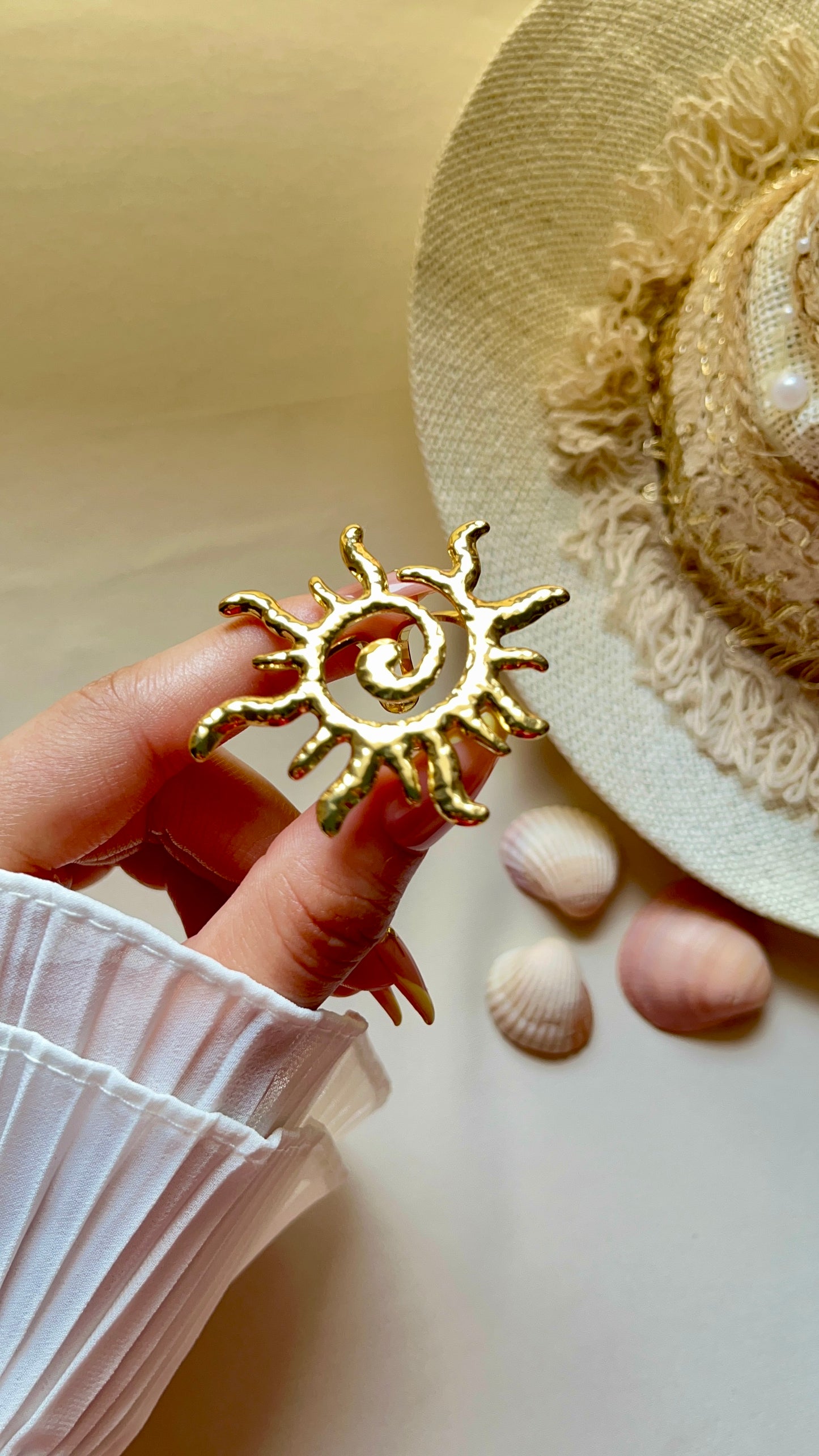 Sun Rays Ring - Stainless Steel