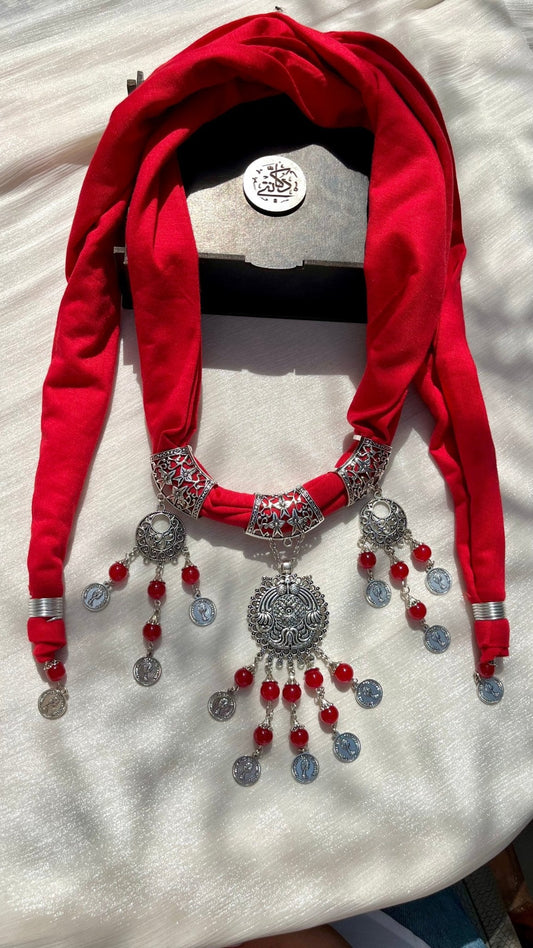 Ghalia Necklace Scarf - Cotton