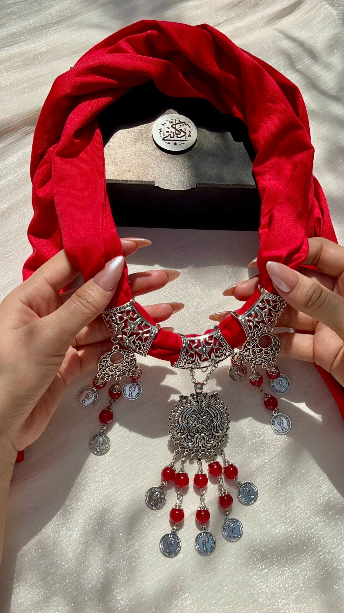 Ghalia Necklace Scarf - Cotton