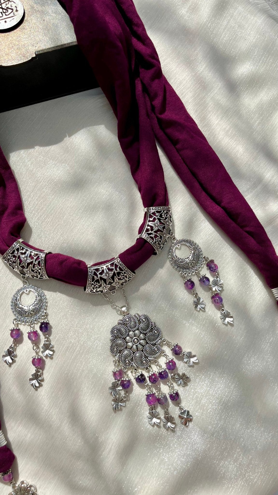 Retaj Necklace Scarf - Cotton