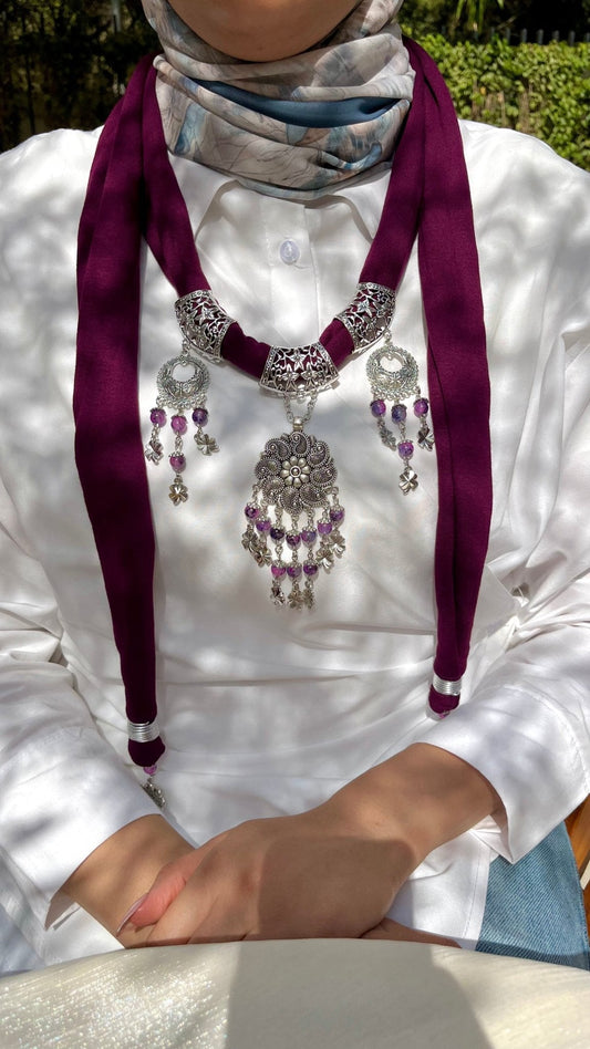 Retaj Necklace Scarf - Cotton