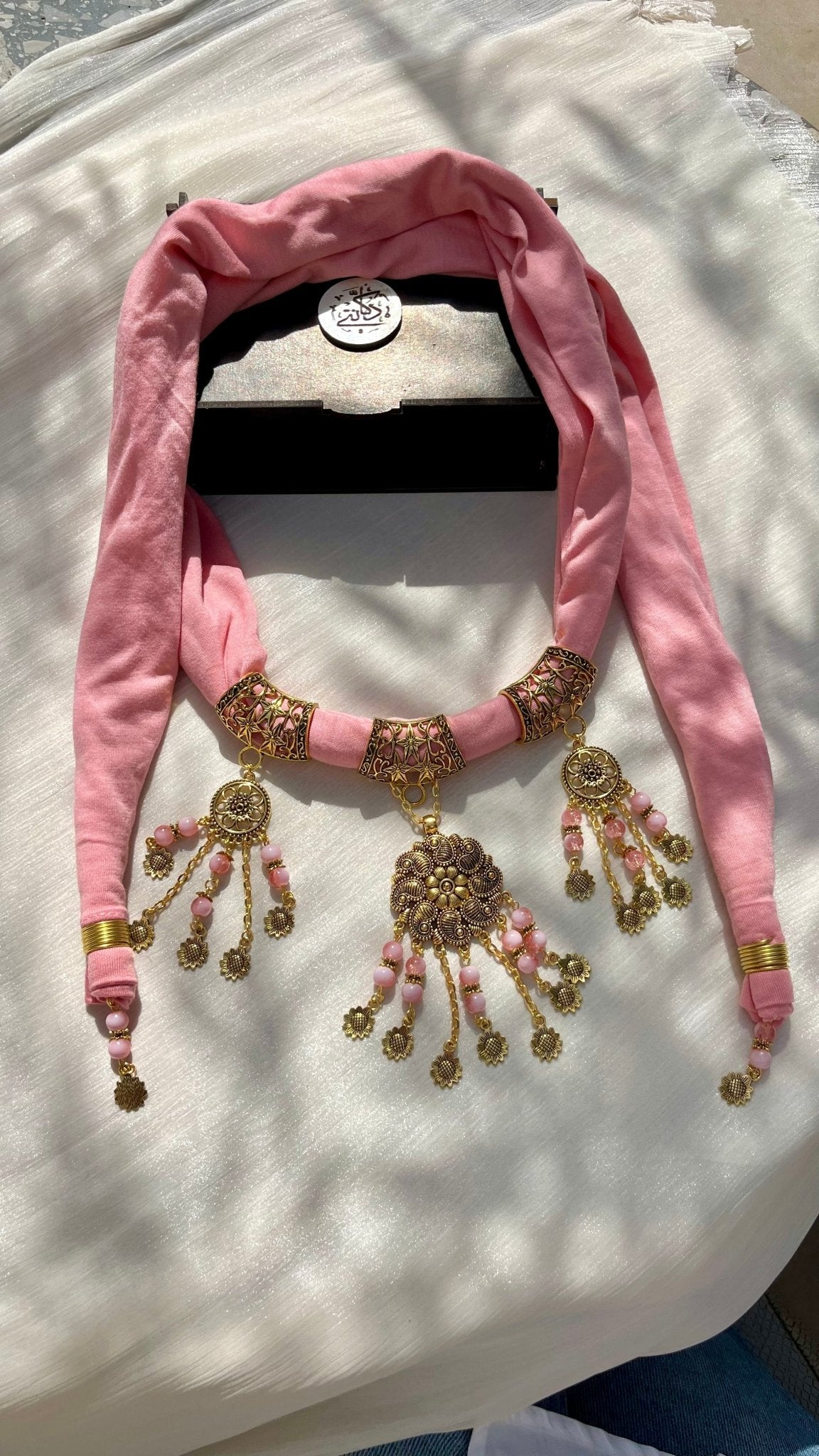 Shawq Necklace Scarf - Cotton