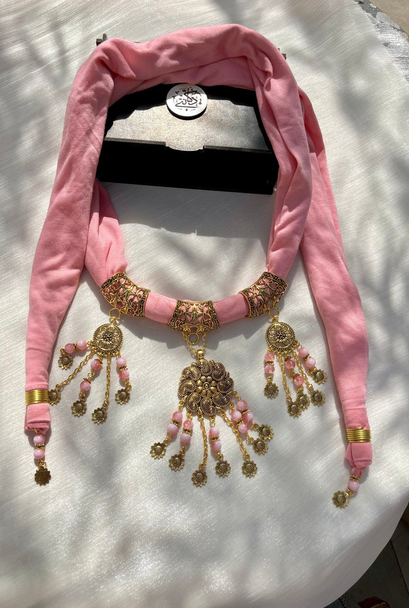 Shawq Necklace Scarf - Cotton
