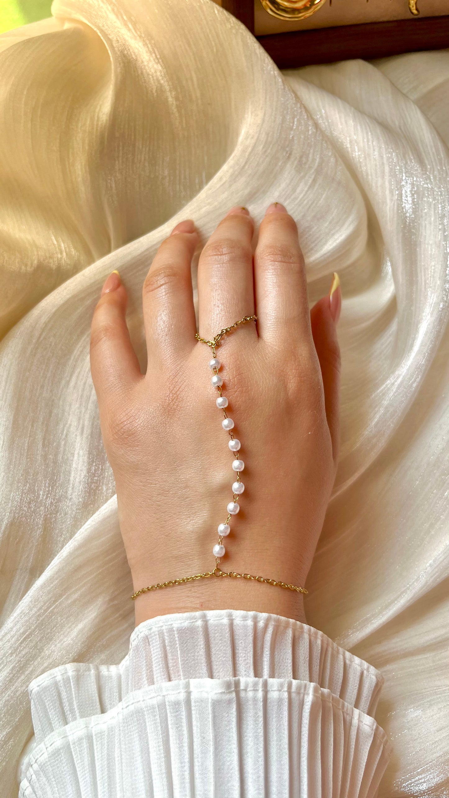 Fatma Hand Chain - Stainless Steel