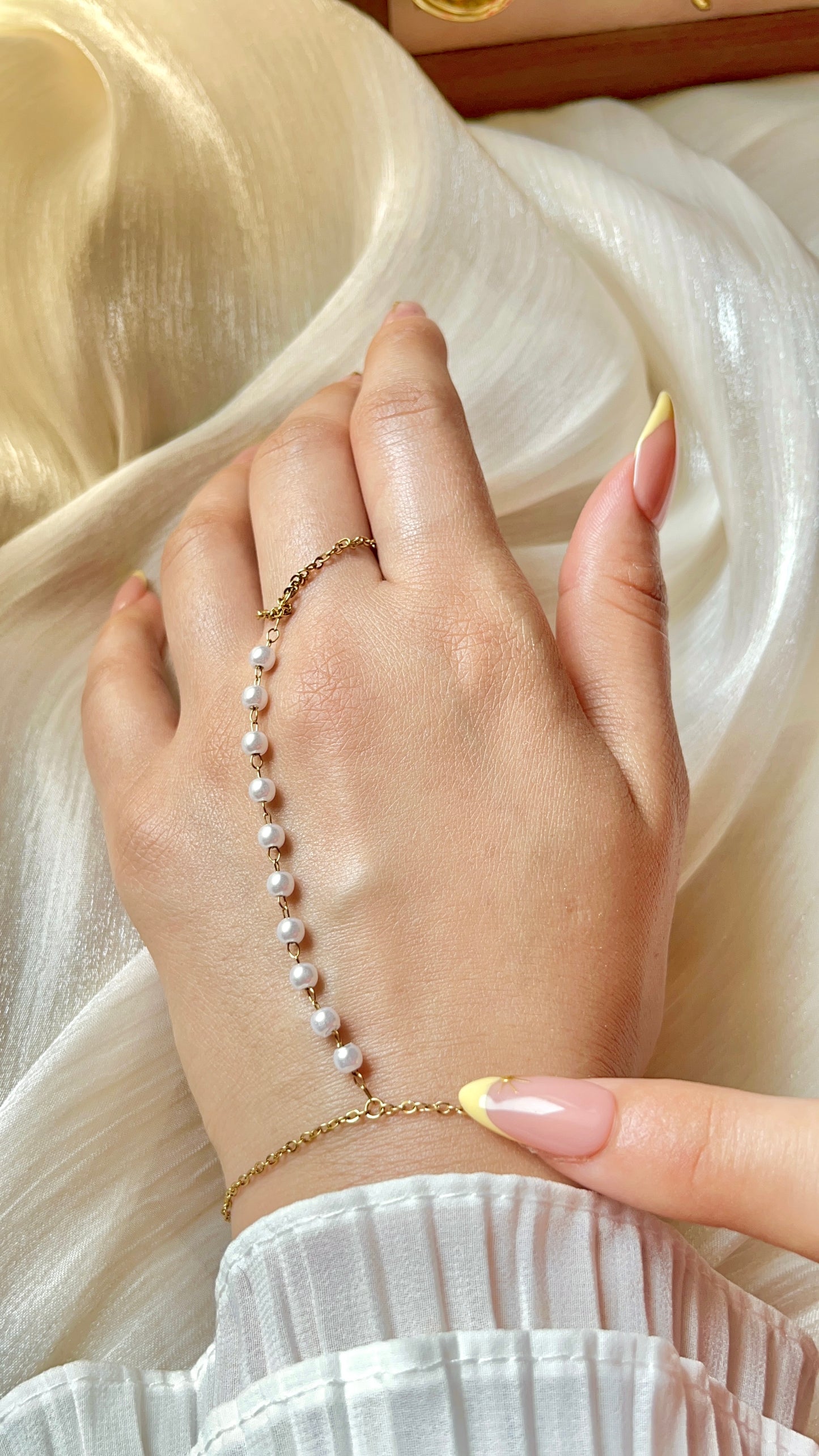 Fatma Hand Chain - Stainless Steel