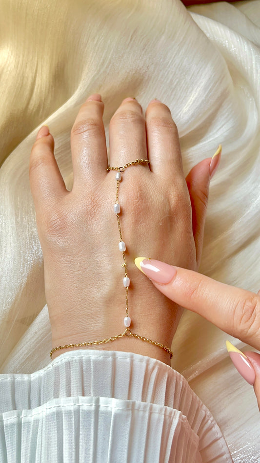 Ganna Hand Chain - Stainless Steel