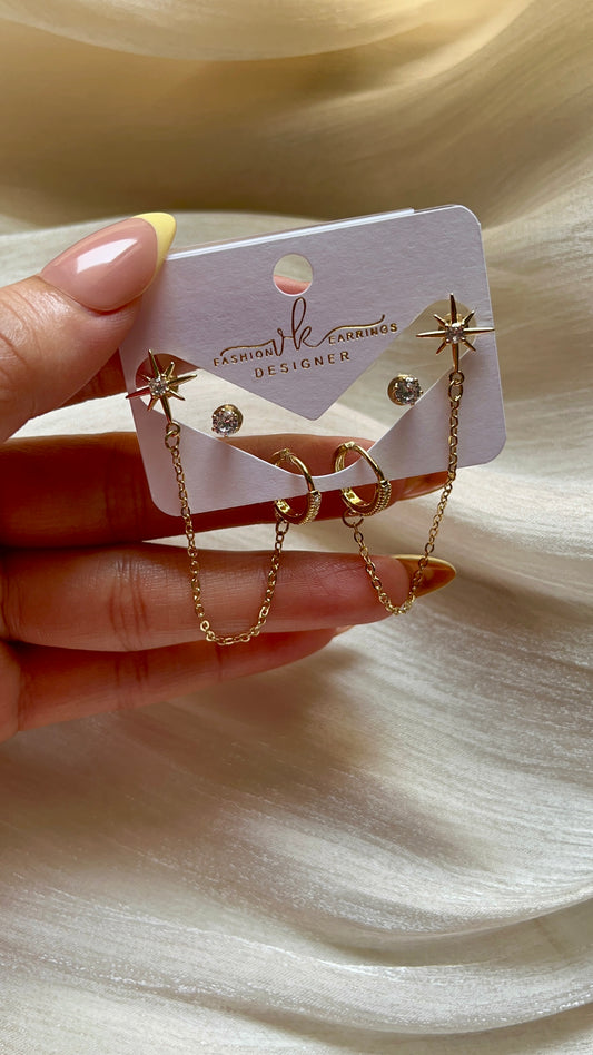 Zina Earrings - Stainless Steel