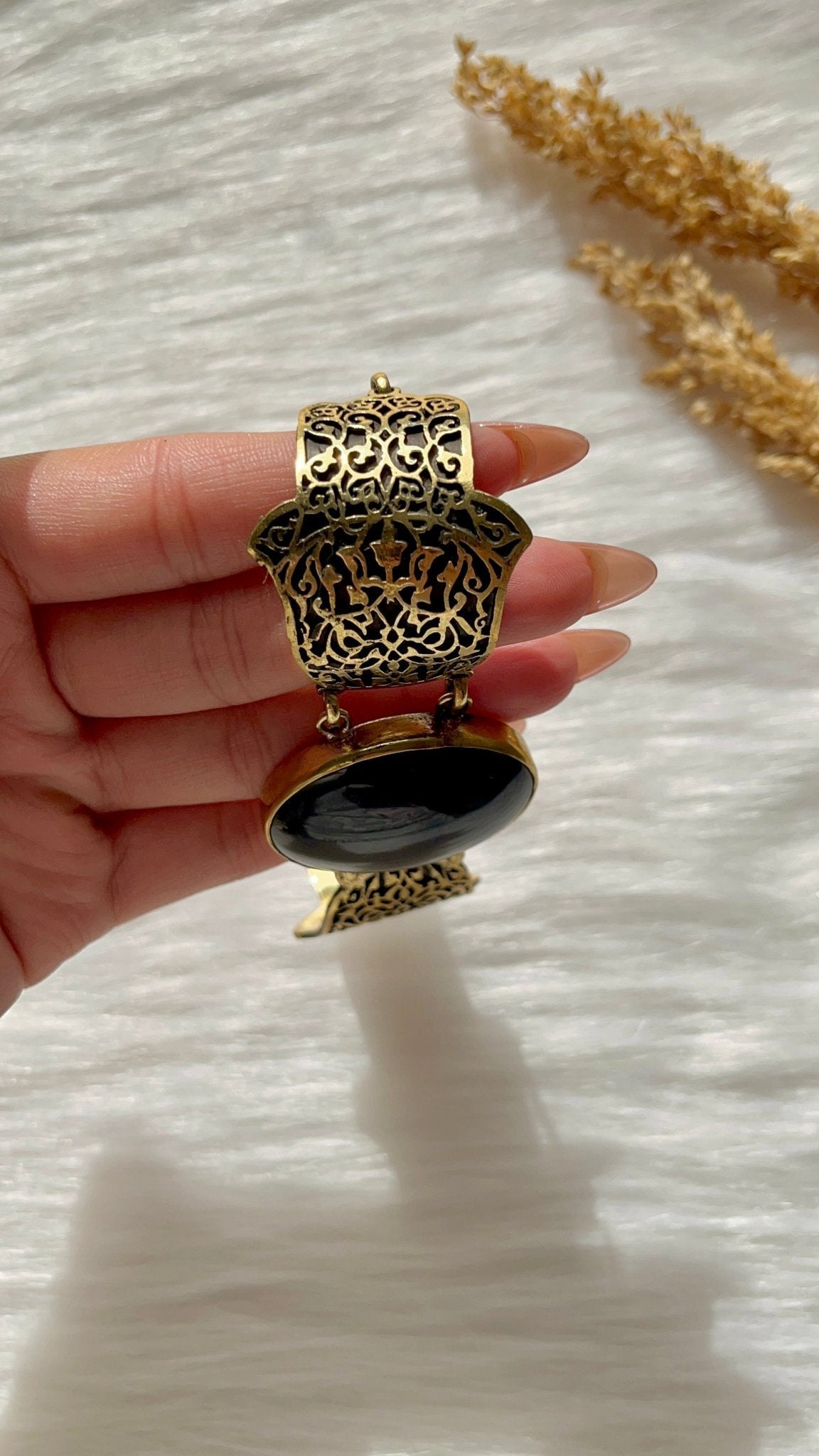 Arabian Kaaf Set - Black Agate