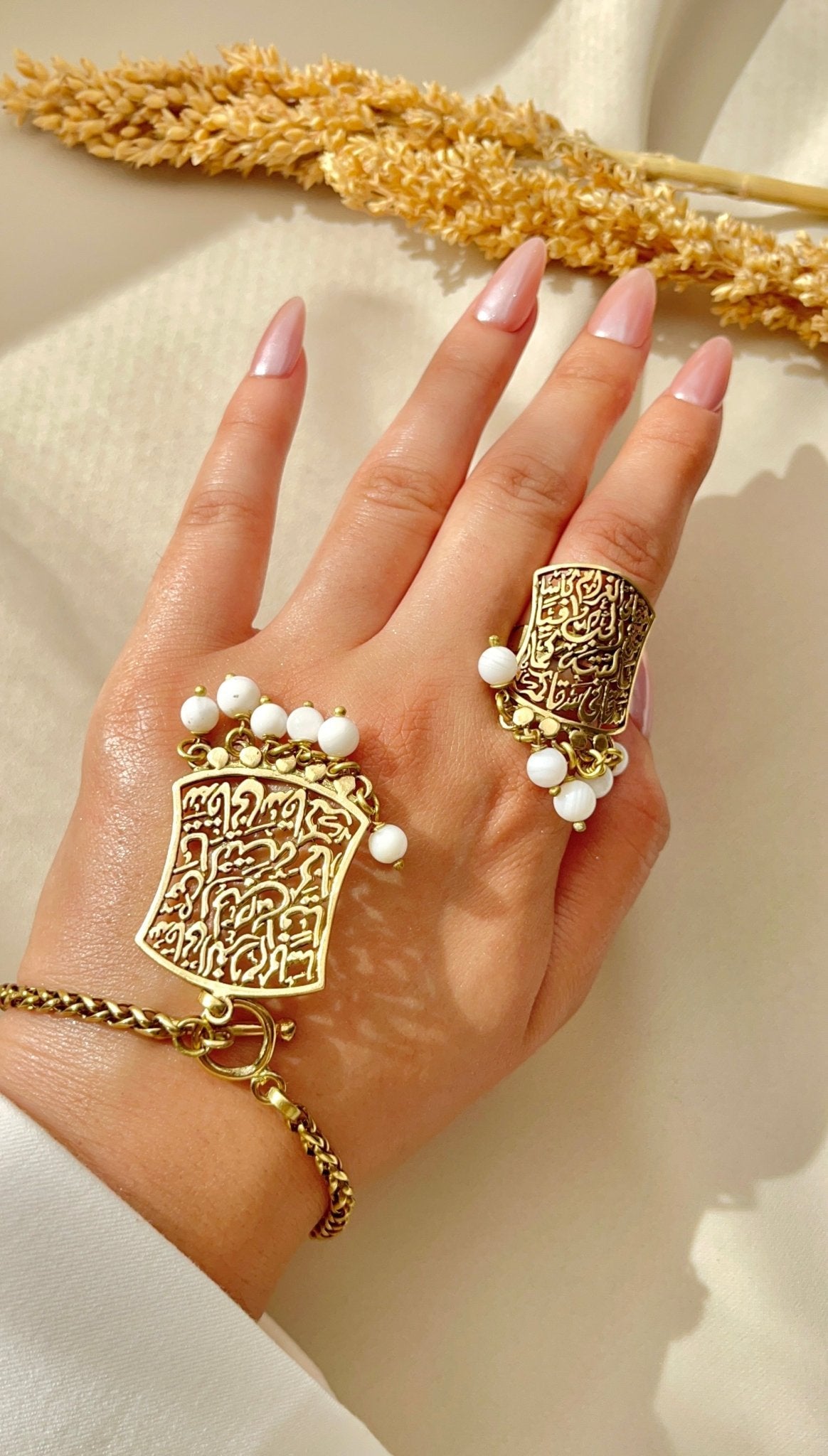 Magda Agate Set  - Copper