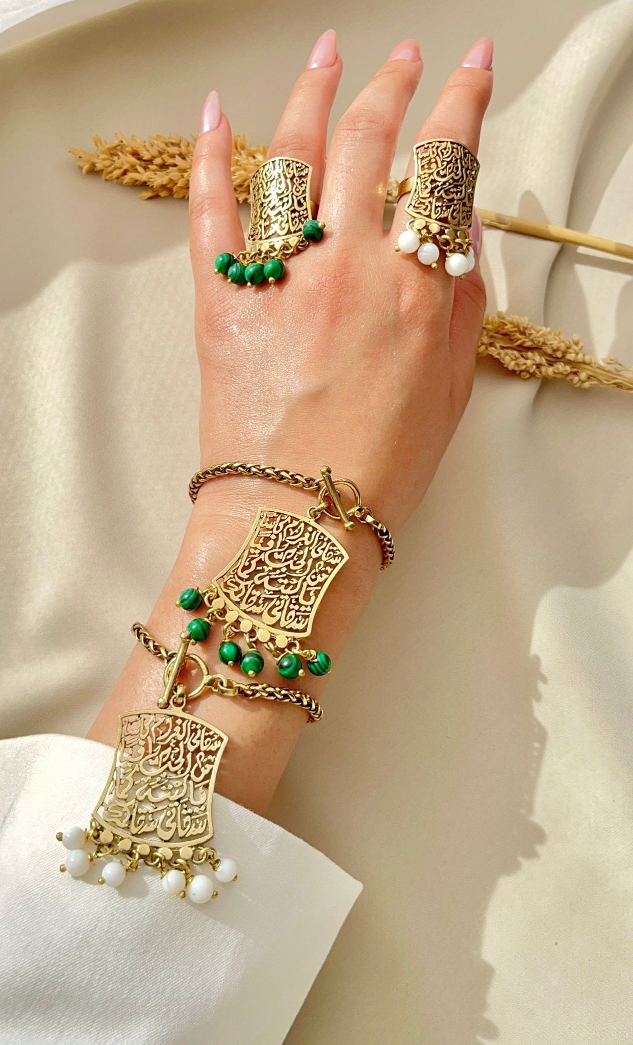Magda Agate Set  - Copper
