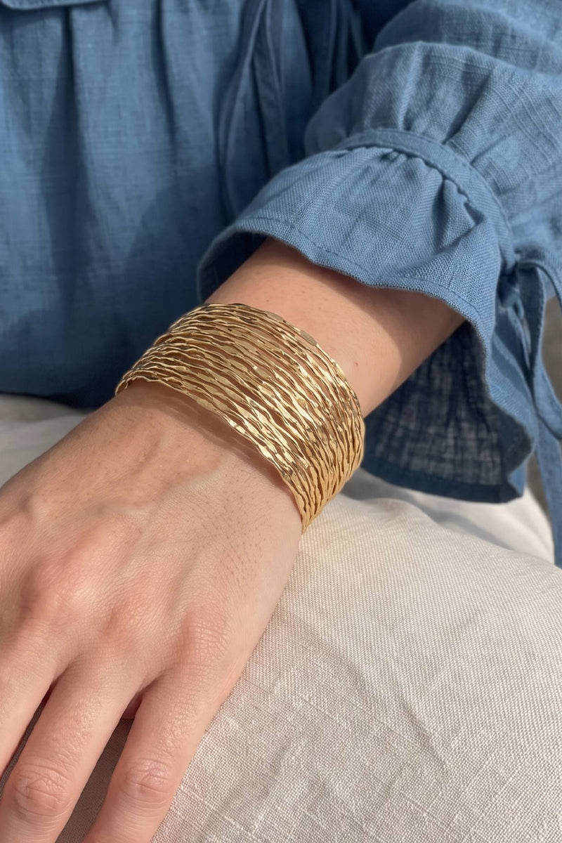 Rufan Bangle - Gold Plated