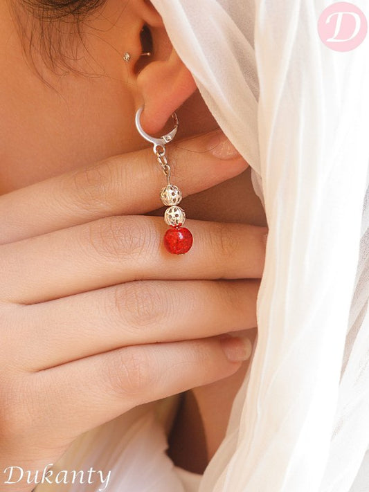 Roma Earrings - Red