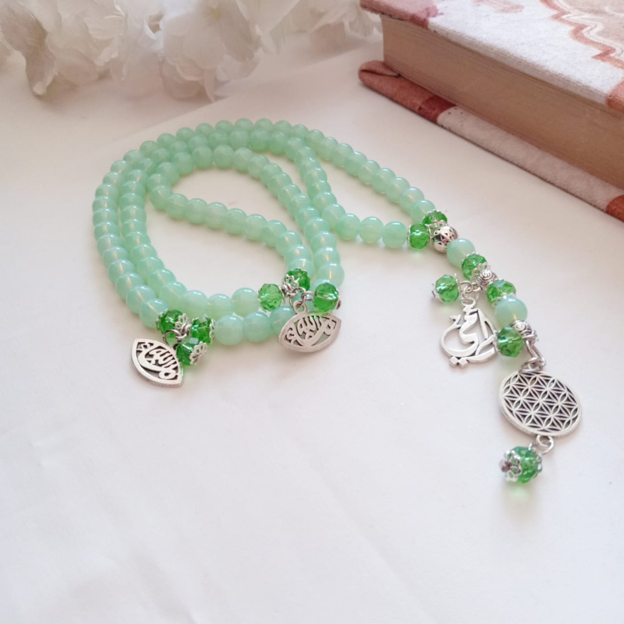 Carmen Rosary - Alabaster Stones