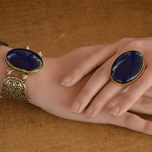 Arabian Kaaf Set - Blue Agate