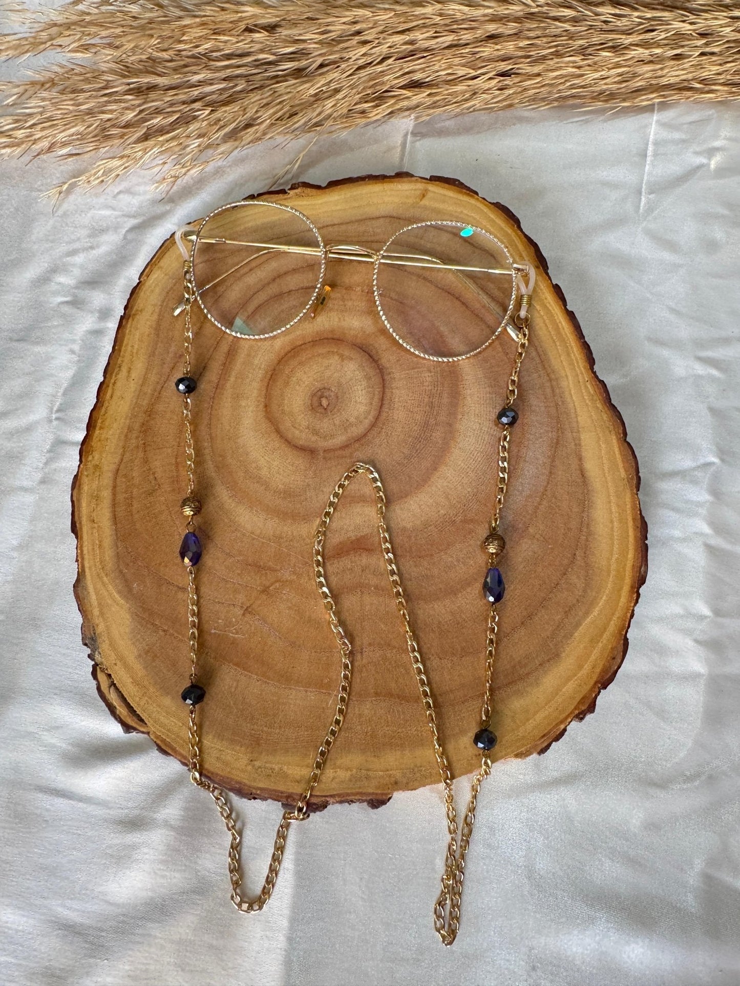 Hande Glasses Chain - Crystal