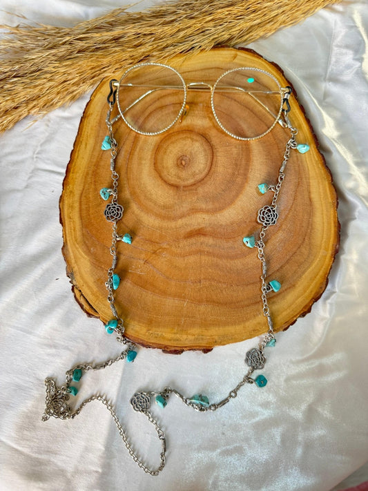 Aether Glasses Chain - Broken turquoise