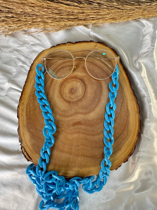 Acrylic Glasses Chain – Turquoise