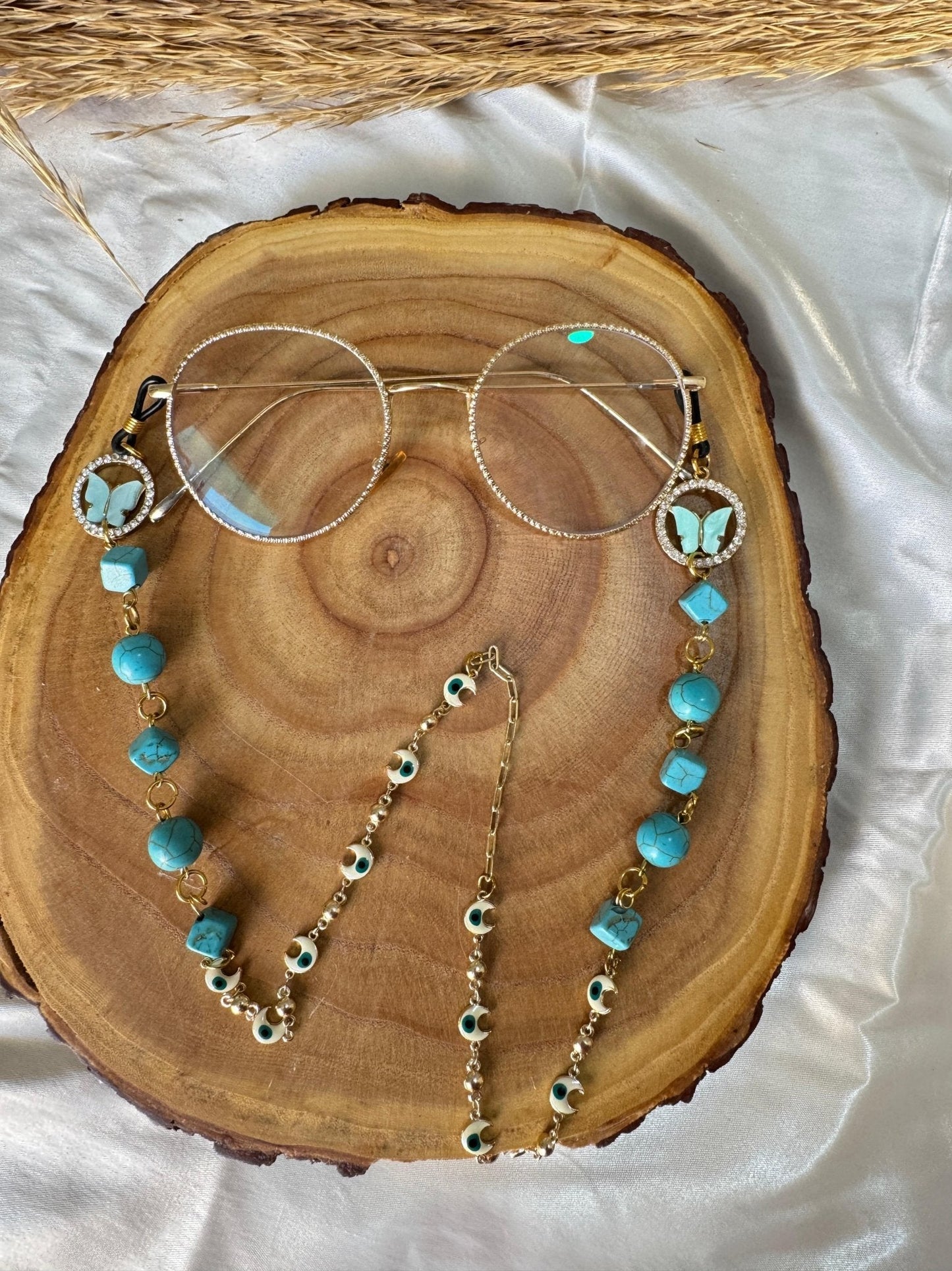 Turquoise Glasses Chain - Turquoise