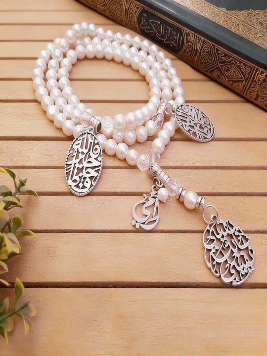 Sedra Pearl Rosary - Silver Plated